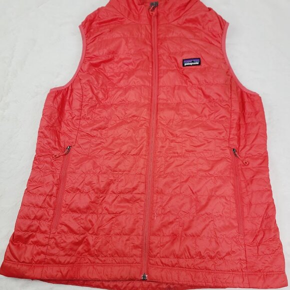 Patagonia Women's Red Nano Puff Sleeveless Thermal Puffer Vest Size XL - Picture 2 of 15